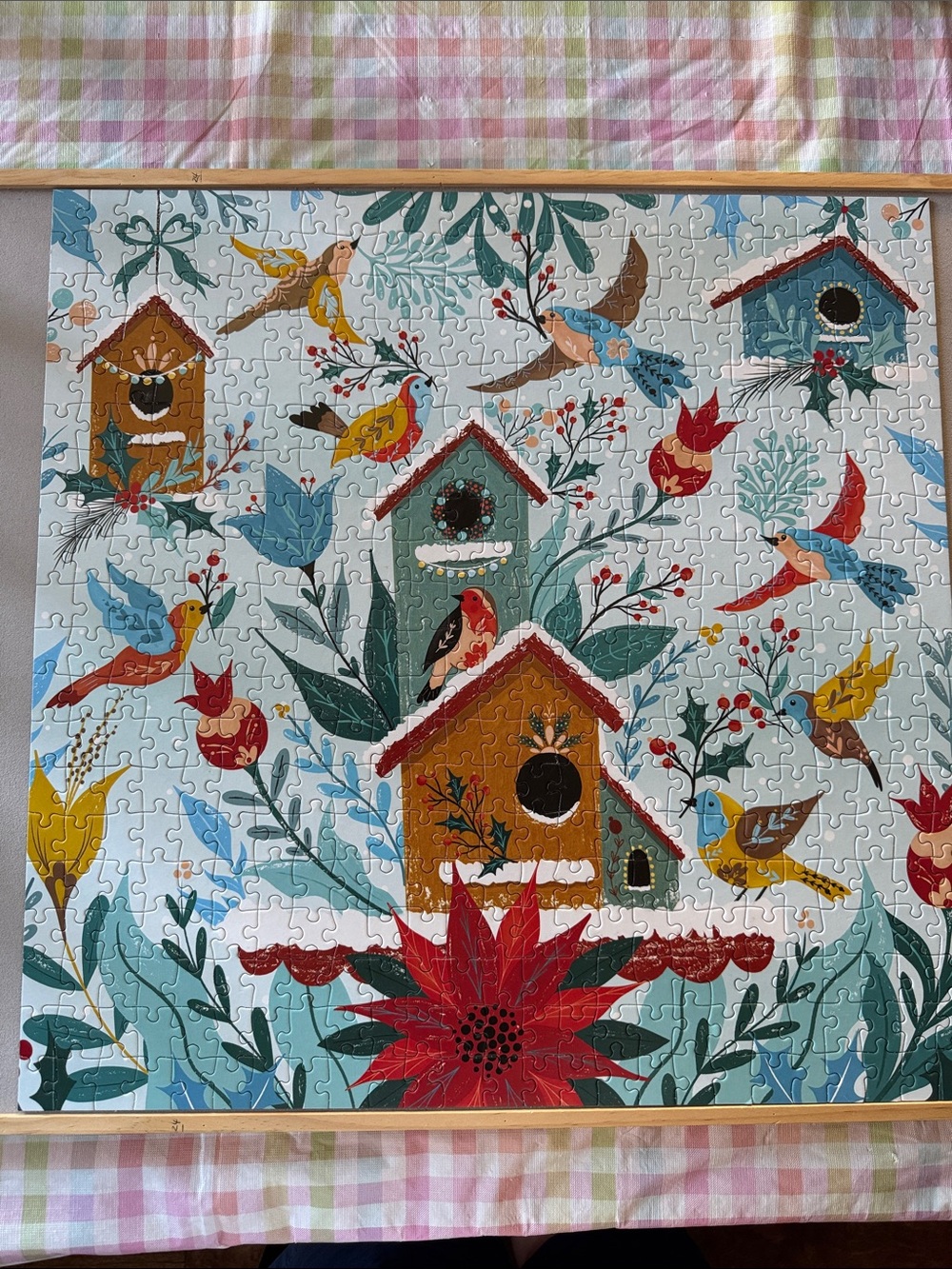 Galison 500 piece “Winter Perch” jigsaw puzzle - Picture 2 of 4
